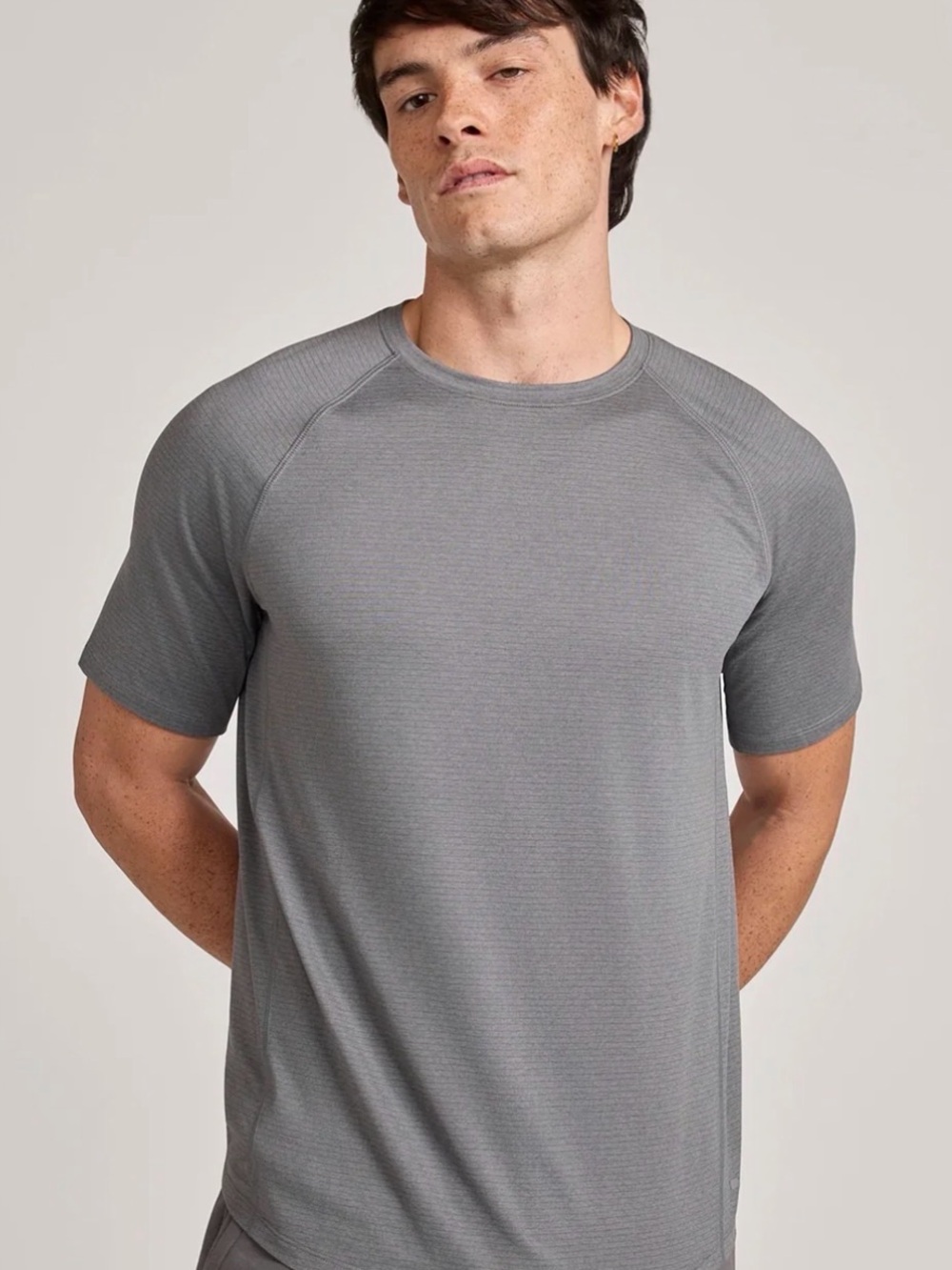 Mondetta Short Sleeve Crew Tee in Gray Size XL